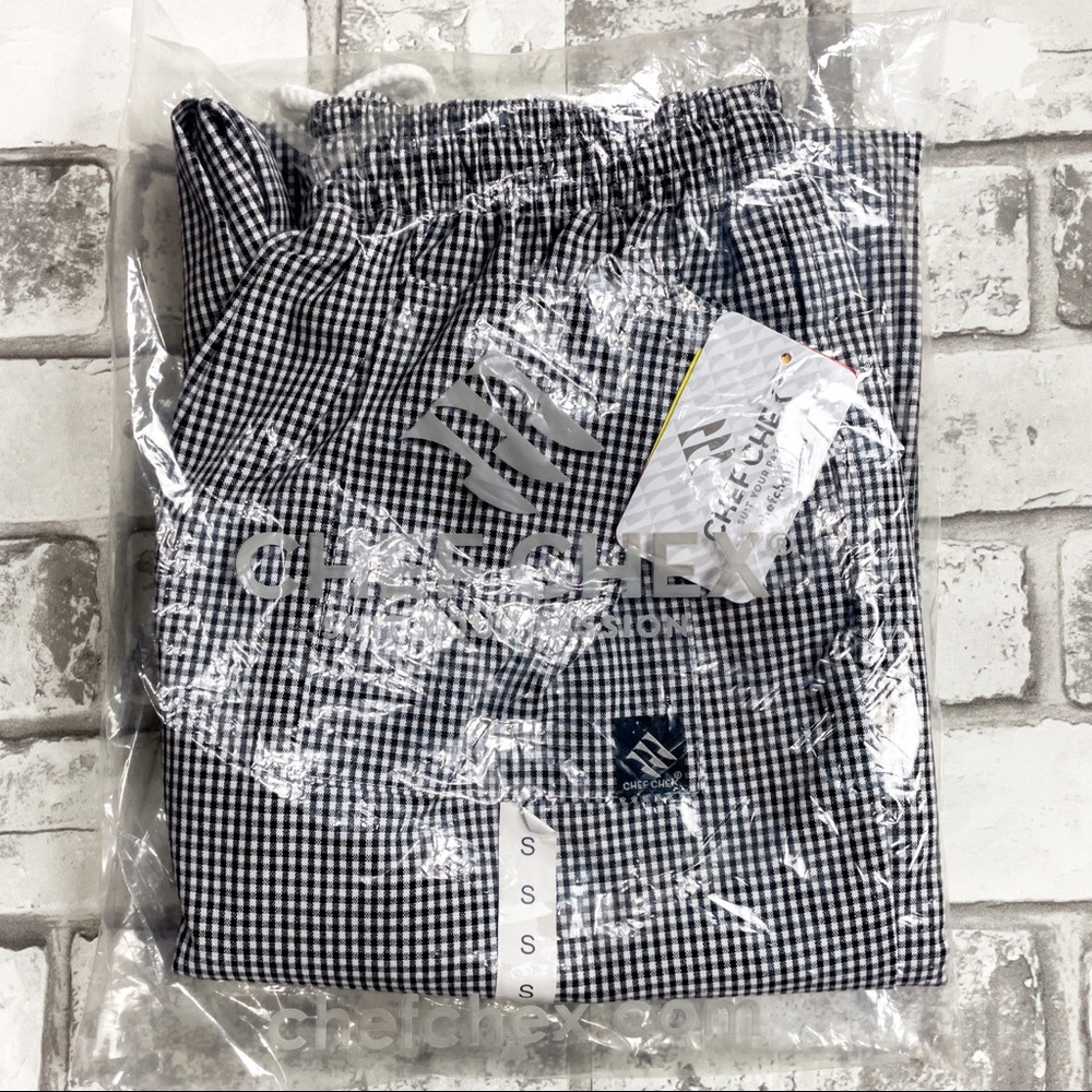 Chef Chex Black And White Uniform Pants